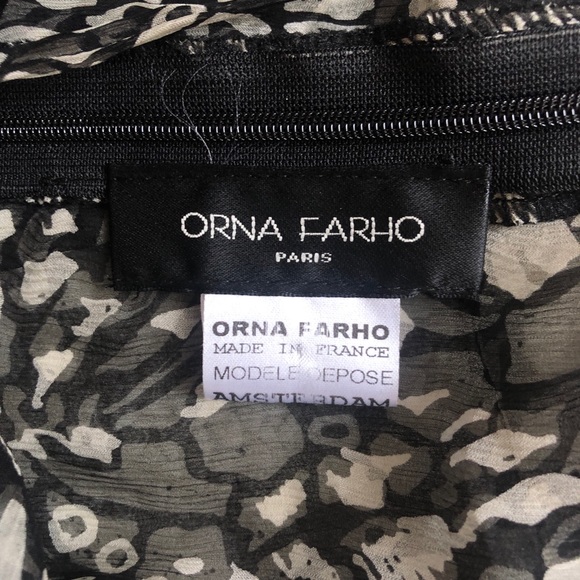 Orna Farho Paris Patterned Top Women size T42 - Picture 5 of 7